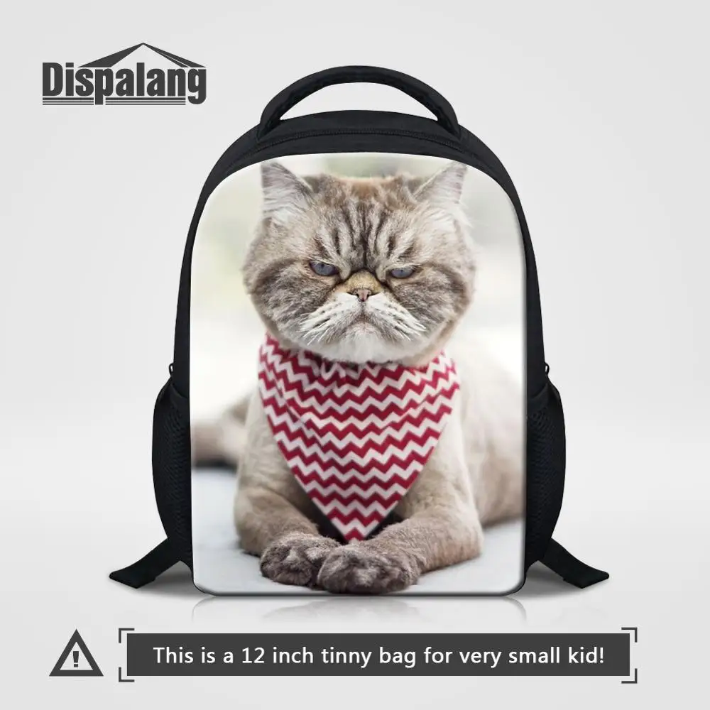 Backpack17 12 дюймов мини рюкзак для девочек полиэстер школьные сумки животные кошка печать детский сад Bookbags дети ежедневно рюкзак Sac Dos - Цвет: Backpack17