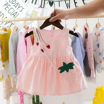 

Girl Dress New Baby Dresses Pattern Print Cartoon Birthday Dress Female Baby Summer Clothes Kids Girl Clothes