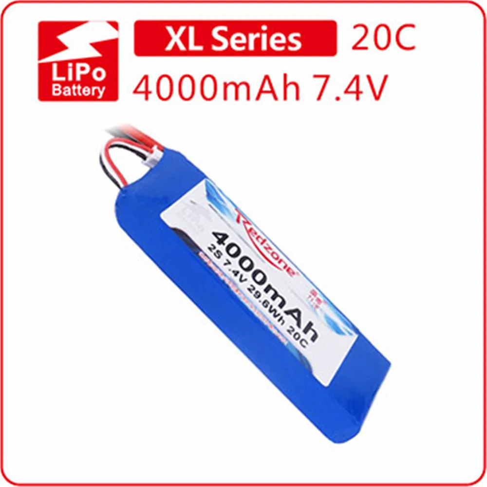 Redzone 20C 4000mAh 2s/3s RC lipo battery for 1/10 rc off-road vehicle and 1.3m small fixed wing