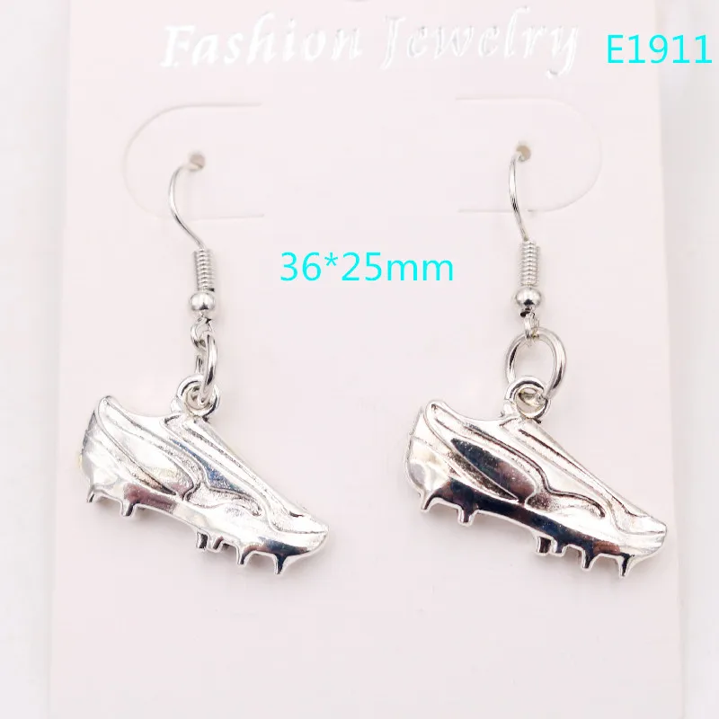 1 pair Footwear Earrings, Running Shoes Charm, Ballet Shoes Charm, Football Shoes Charm, Skates Charm, DIY Sports Style Jewelry