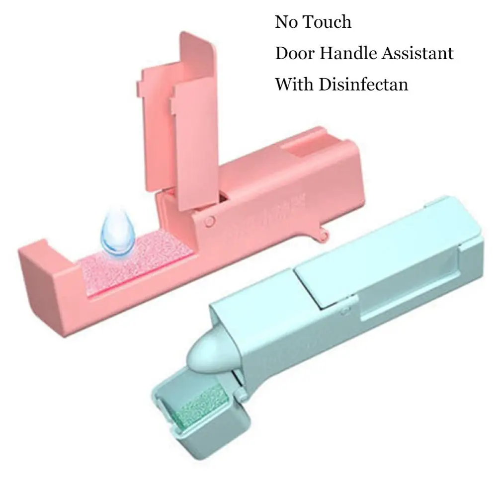 

115x25x30mm No Touch Portable Door Handle Assistant with Disinfectant Elevator Button Drawer Door Handle Assistant Personal Care