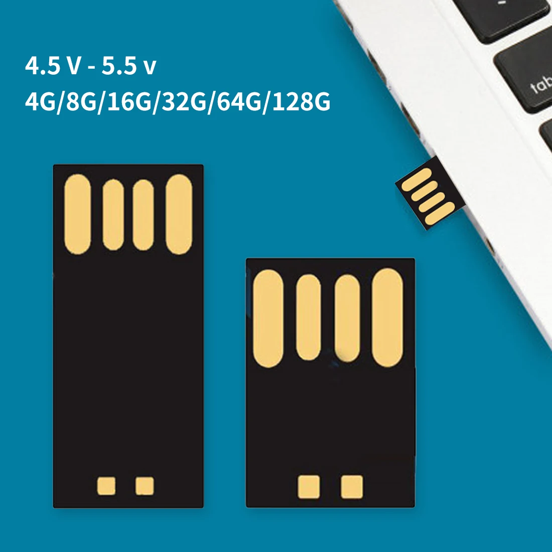 Полуготовый USB флеш накопитель черный коллоидный чип длинная короткая плата UDP