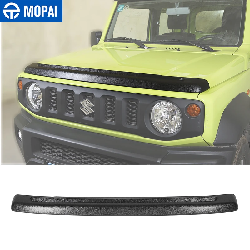 MOPAI Styling Mouldings Car Front Stone Deflector Hood Wind Air Deflector Shield Sand Block for Suzuki Jimny 2019+ Accessories