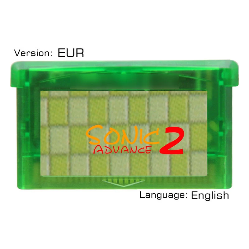 SonicAdvance2 32 бит видеоигры картридж Консоли Карты EUR версия Язык Английский