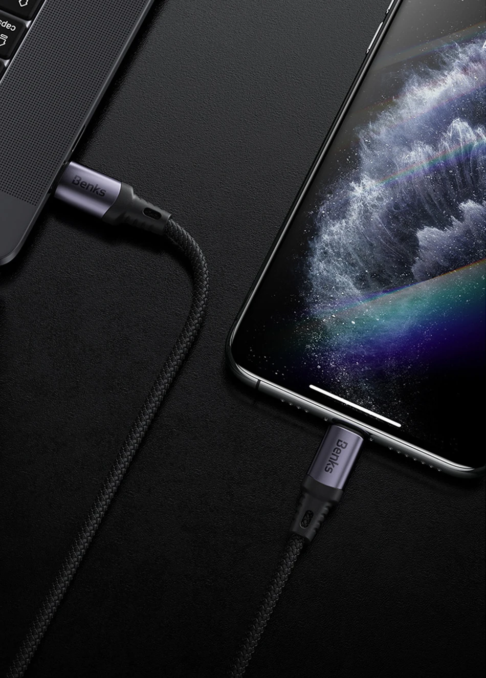 Benks MFi кабель PD Быстрая зарядка для iphone 11 Pro Max XS XR X 8 Plus 3A для ipad Pro Air 3 mini type-C разъем для кабеля Lightning