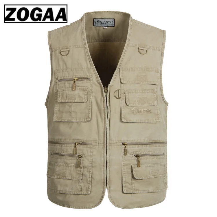 Мужской жилет для рыбалки с множеством карманов мужская куртка без рукавов синий