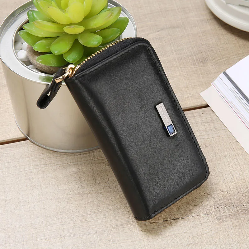 Смарт GPS запись из натуральной кожи держатель для ключей кошелек чехол сумка