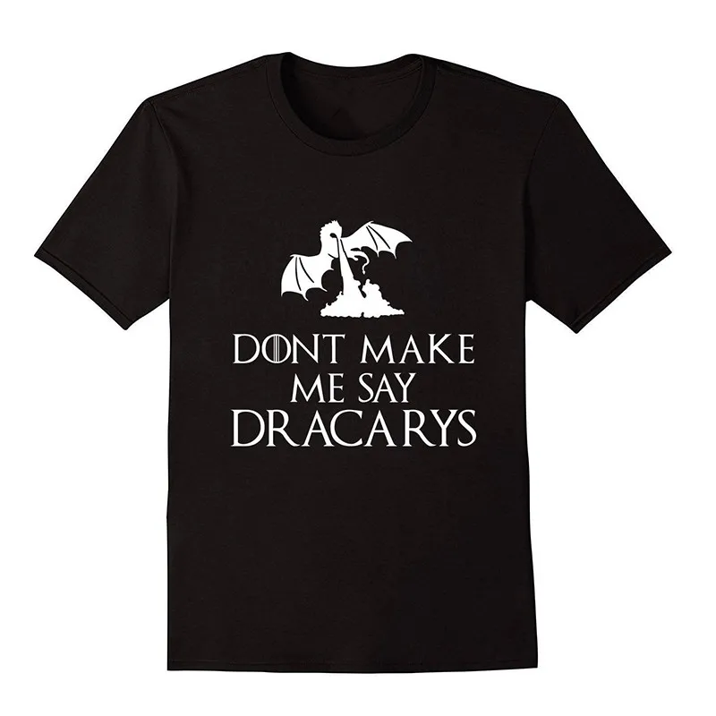 Футболка «Мама Драконов» футболка с надписью «Don't Make Me Say Dracarys» Женская модная футболка с графическим рисунком Tumblr