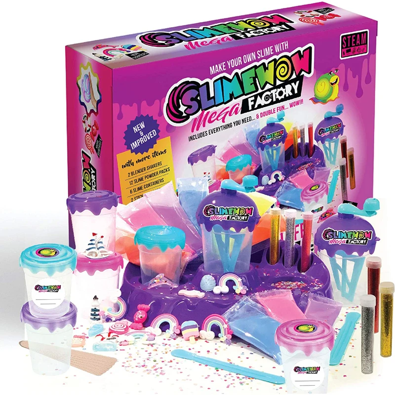 

Slime Kit Unicorn DIY Making Fluffy Slime Complete Supplies KIT Including POOPSIE Surprises Art and Crafts at Home