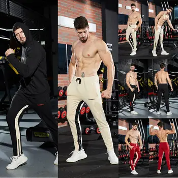 

Mens Slim Fit Tracksuit Sport Gym Skinny Jogging Joggers Sweat Pants Trousers