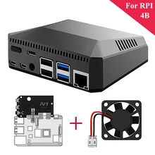 Raspberry Pi 4 Aluminum Case Metal Box Enclosure Passive Power Switch for Raspberry Pi 4 Model