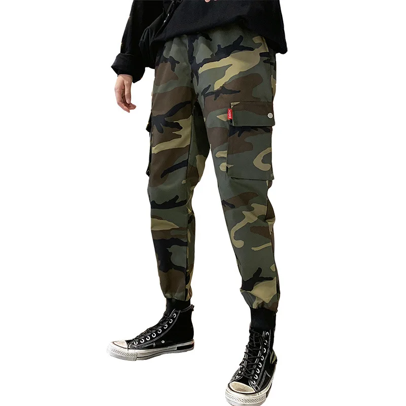 

Men Fashion Military Cargo Pants Multi-pockets Baggy Men Pants Casual Trousers Overalls Camouflage Pants Man Cotton