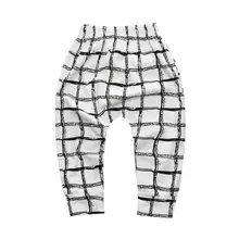 Детские штаны-шаровары с принтом штаны с рисунком для маленьких девочек и мальчиков детские хлопковые штаны на лето и осень спортивные штаны