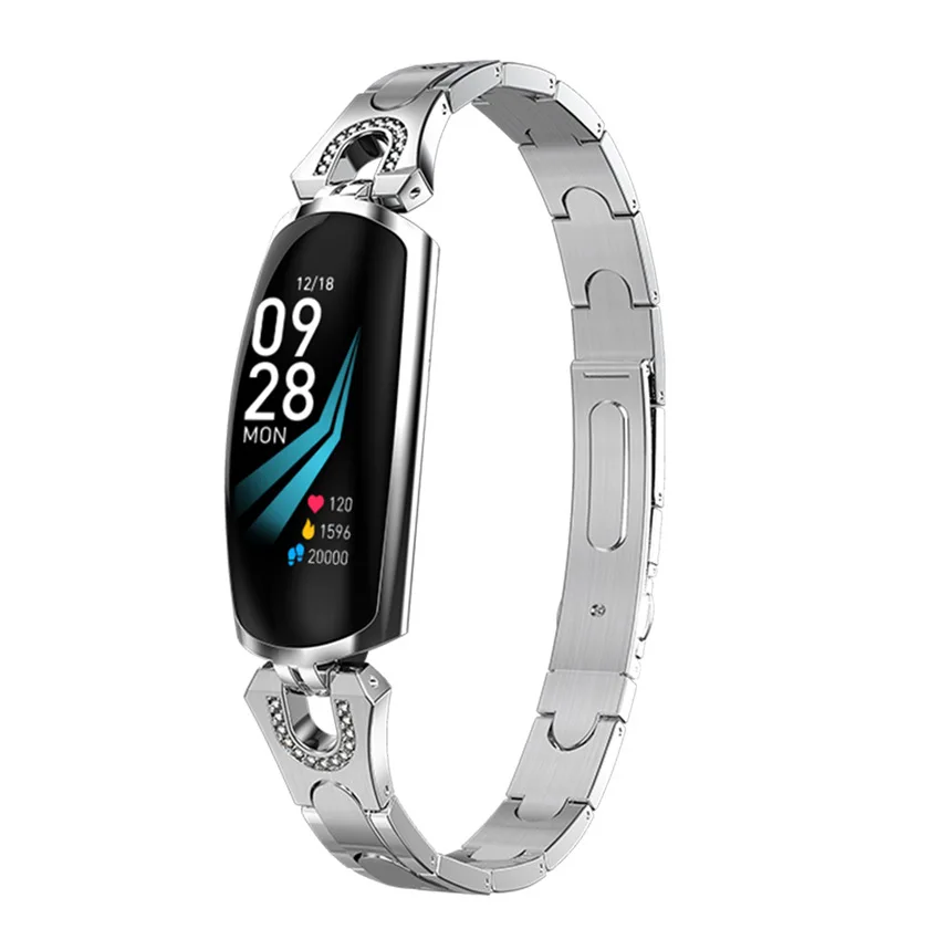 

AK16 Smart Bracelet Women Wristband Blood Pressure Heart Rate Monitor Fitness Tracker Waterproof Smart Band Female Smartwatch