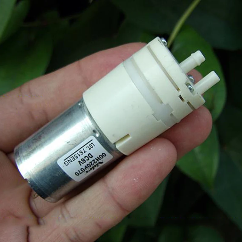Nidec DC 3V 5V 6V Micro370 мотор мини мембранный самовсасывающий насос для всасывания воды маленький вакуумный воздушный насос
