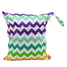 OhBabyKa Детские Пеленки сумки с принтом двойной молнии Влажная/сухая сумка водонепроницаемый влажная ткань пеленки рюкзак многоразовые пеленки крышка WetBag