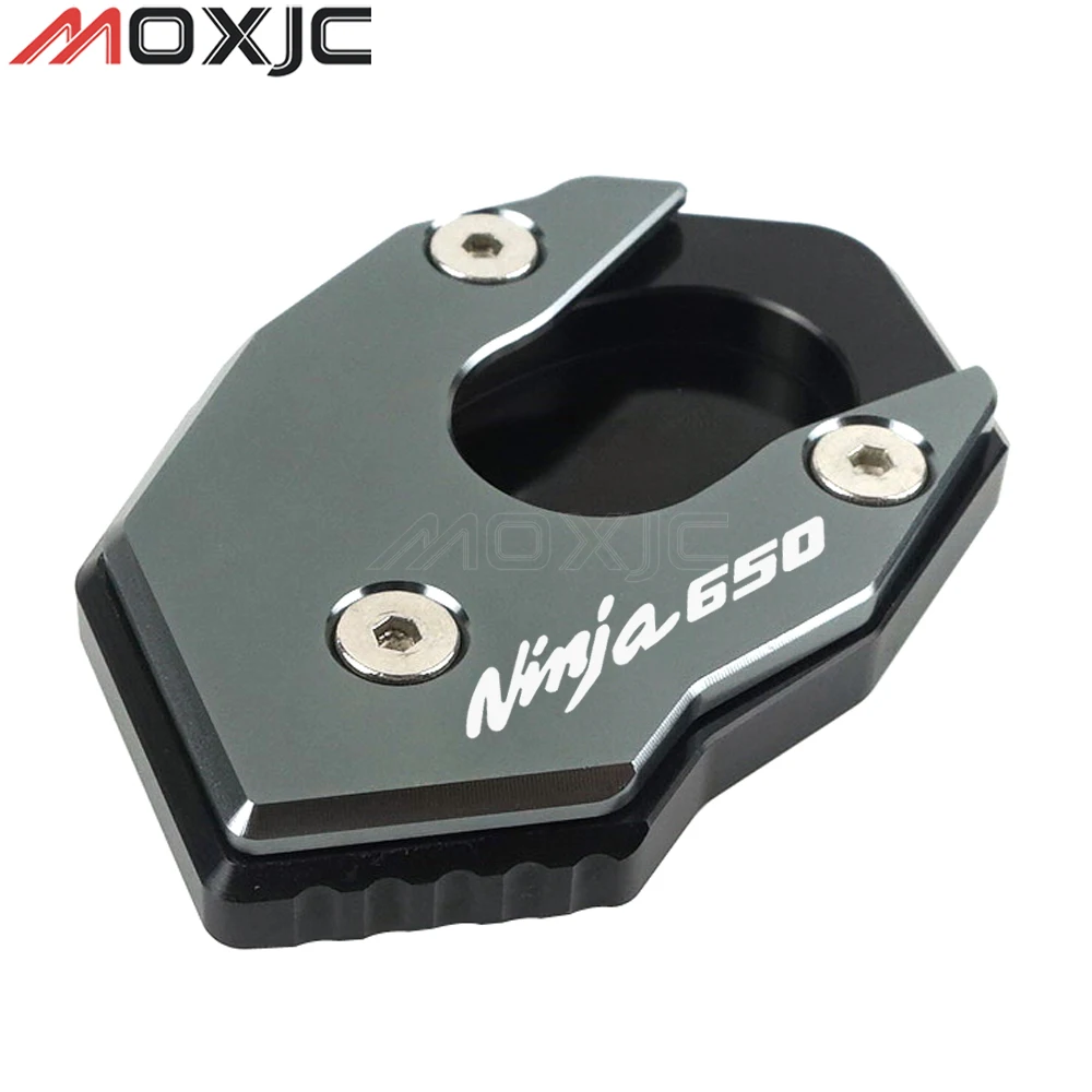 CNC ˷̴ ձ   ̵ ĵ е ÷Ʈ Kickstand Enlarger Support Extension For KAWASAKI Ninja650 2017-2021
