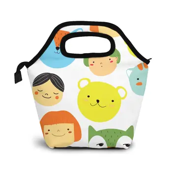 

Animal Character Lunch Bag Boxes Bags Portable Insulated Picnic Food Box for Women Men