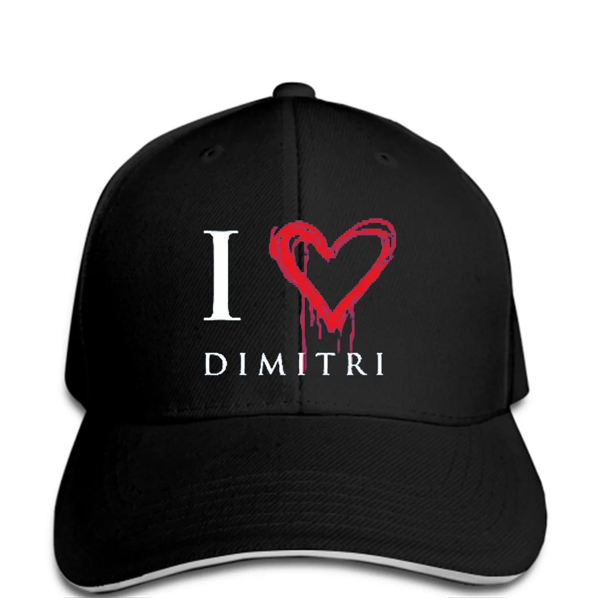 Забавные повседневные бейсболки с надписью «I Love Dimitri» для мужчин