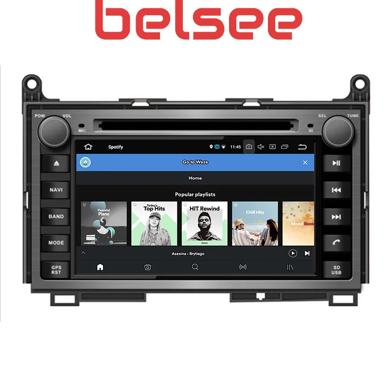 Belsee PX6 Ram 4G Android 9,0 Pie Авто головное устройство для стерео-Радио автомобильной DVD навигационная система для dvd-плеер для Toyota Venza 2012 13 14 2008