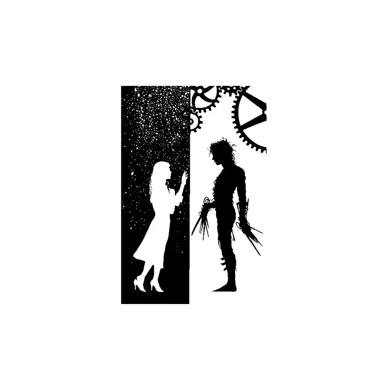 1 шт. Эдварда Scissorhands украшение штамп DIY Самостоятельная чернильная светочувствительное уплотнение без ручки Забавный планировщик для скрапбукинга штампы