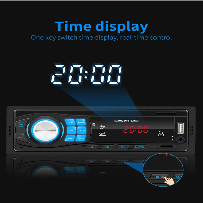 SWM 8013 Single 1 DIN Car Stereo MP3 Multimedia Player Bluetooth Autoradio In Dash Head Unit Bluetooth USB AUX FM Radio Receiver