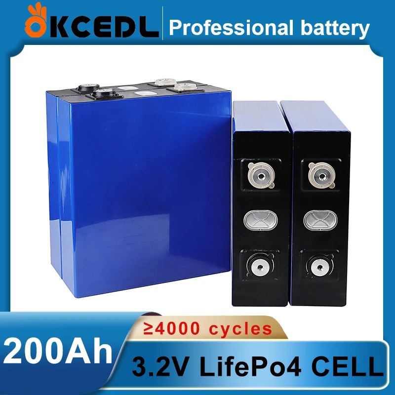 CATL 3 2 V 200AH Новый Lifepo4 4 шт. 12/24/36/48V клеток пакет Класс который нужно собрать своими