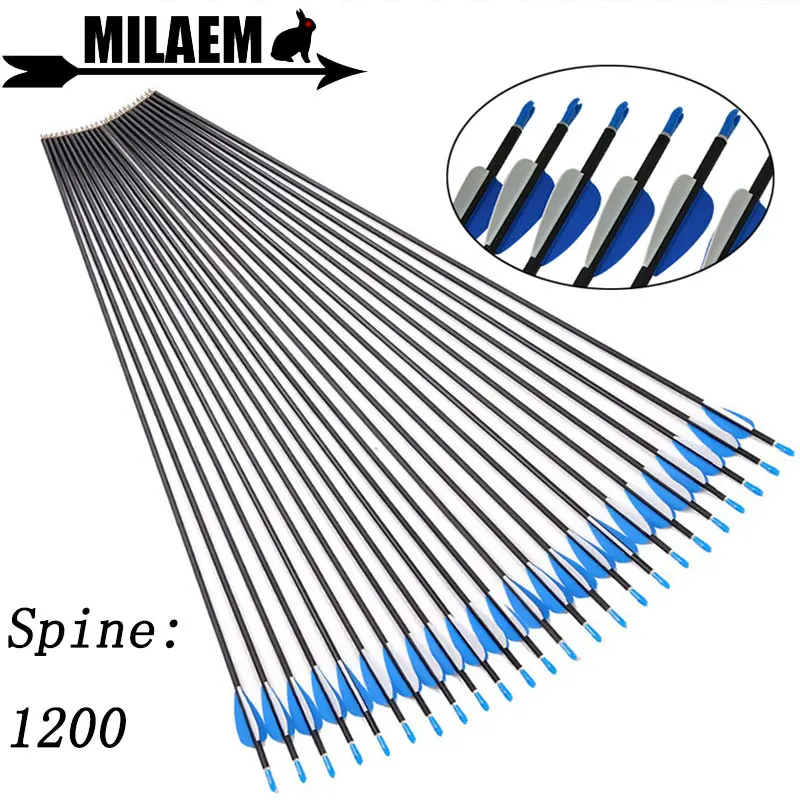 Стрелы из углеродного сплава для стрельбы лука 32 дюйма 6/12/24/36 шт.|Дартс| |