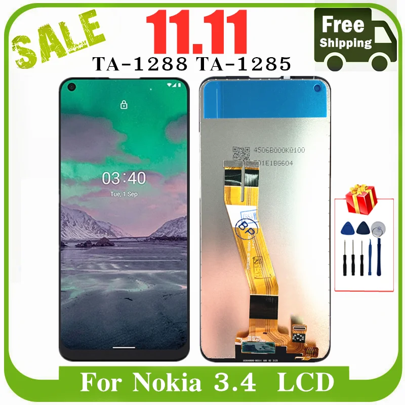 ЖК-дисплей для Nokia 3 4 6 39 дюйма с сенсорным экраном и дигитайзером в сборе TA-1288 TA-1285