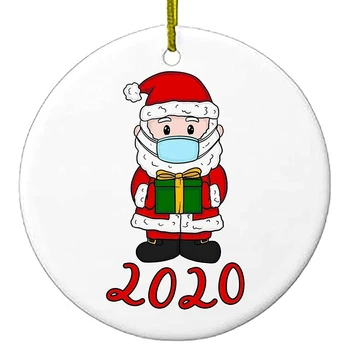 

Christmas Ornaments 3 Inch Santa Claus Xmas Decorations Ornament Kit Hanging Accessories for Home Indoor Decor