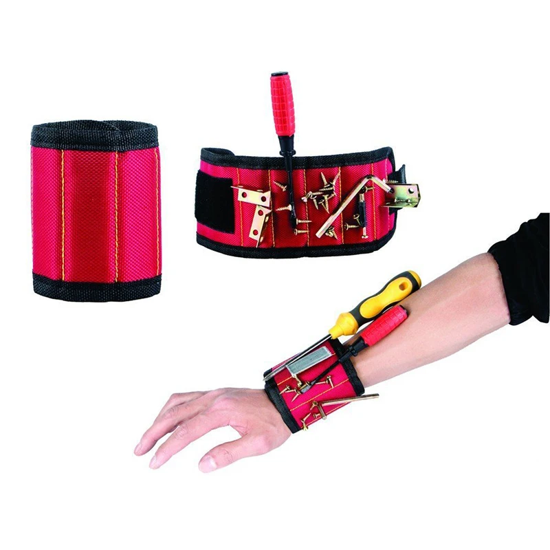 

Multi--function Magnetic Wristband Tool kit Belt Scissor Screw Holder Tool Storage Wrist DIY tool belt