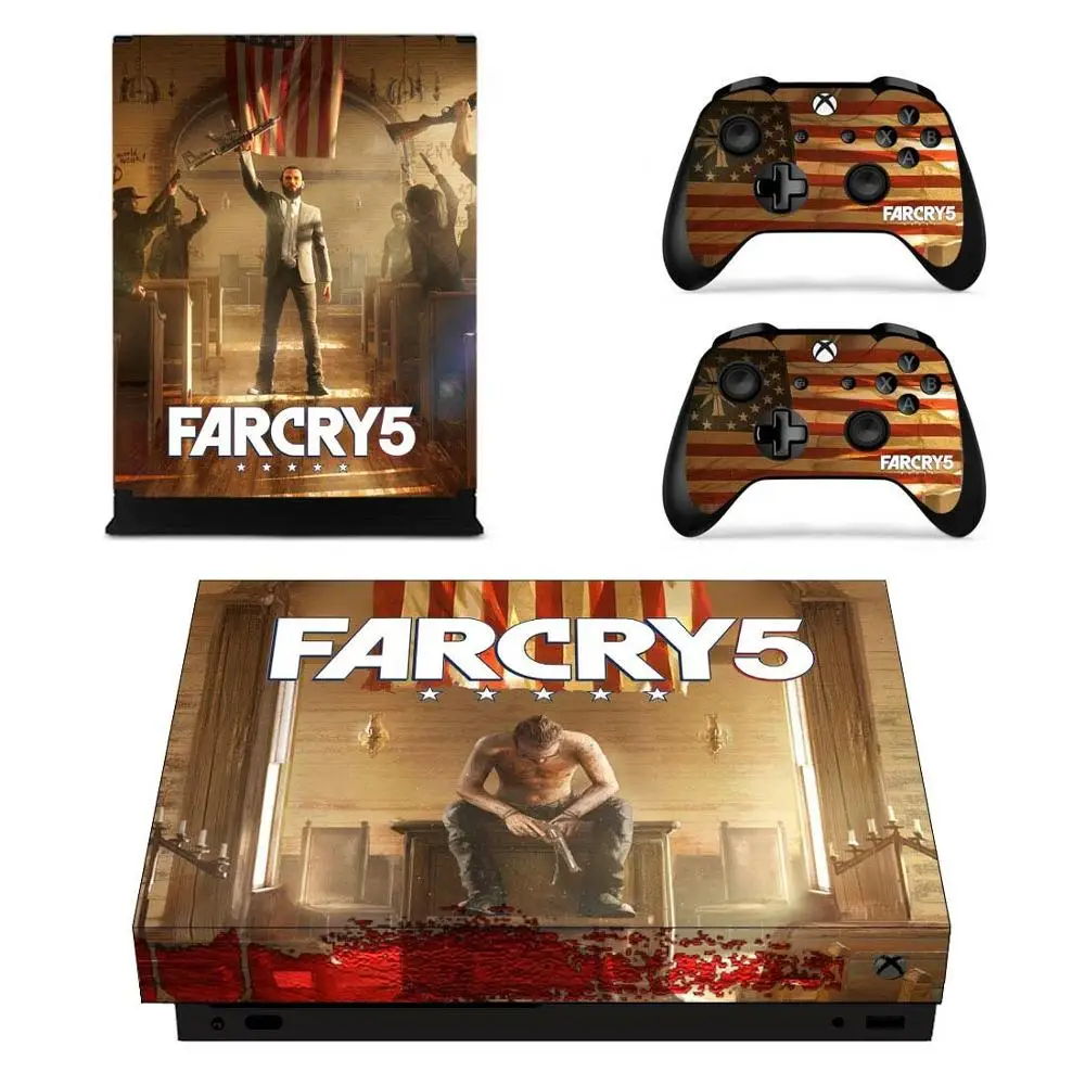 Far Cry 5 наклейка s для Xbox One X виниловые наклейки на кожу Наклейки Обложка Pegatinas для Xbox one X консоли пульта дистанционного управления скины