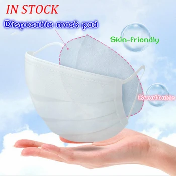 

50pcs Replacements Black mask respirator Filter Pad Adult Black Mouth Mask Disposable Paper Protection Cycling Face Masks Filter