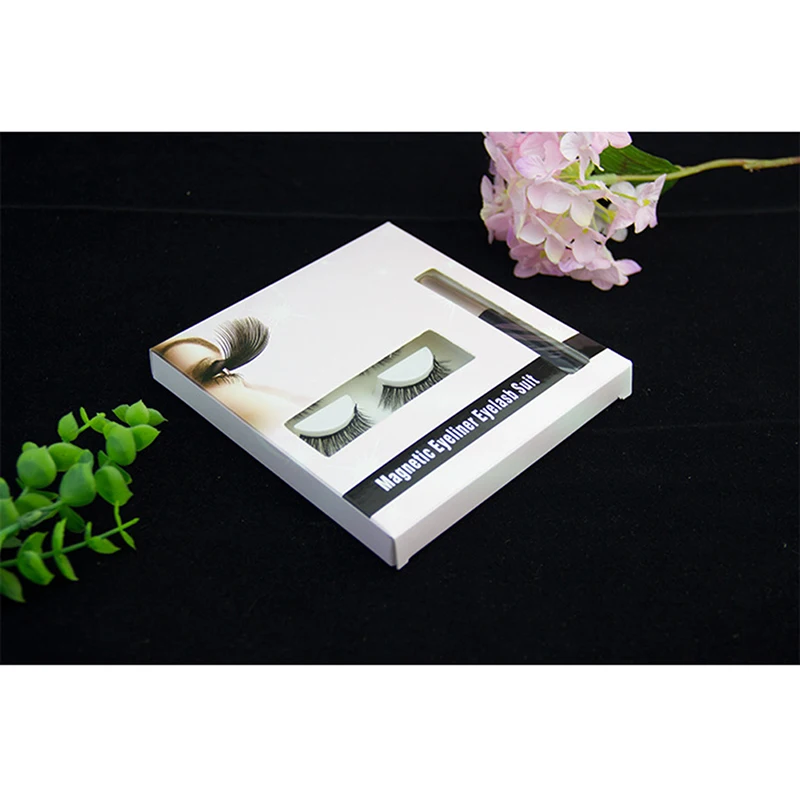 professional 3 Pairs False Eyelashes Set With Tweezer Makeup Kits Magnetic Eyeliner Liquid Thick And Curled Eyeashes