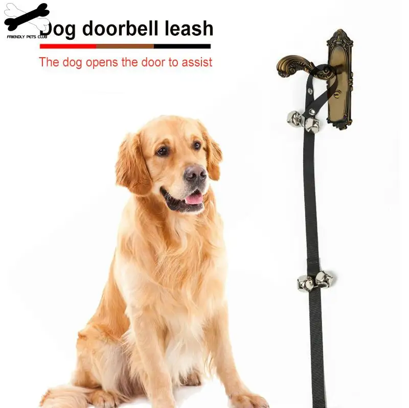 Pet Dog Training Dogs Doorbell Adjustable Rope Housetraining Communicate Alarm Clicker Training For Small Medium Large Pet Dog-4