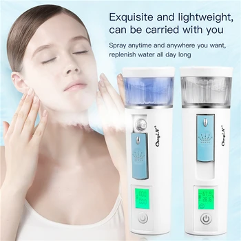 

30Ml Mini Nano Mist Sprayer Portable Facial Steamer Nebulizer Face Spray Spa Skin Moisturizing Handy Humidifier Skin Test