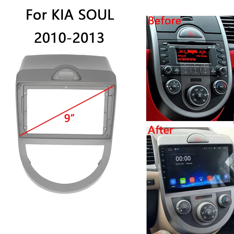 Автомобильная магнитола 9 &quot 2 Din Android для KIA SOUL 2010-2013 автомобильная стереопанель
