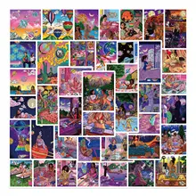 

10/50pcs Art Graffiti Stickers Aesthetics Colourful Decal DIY Skateboard Laptop Phone Luggage Guitar Cool Waterproof Sticker