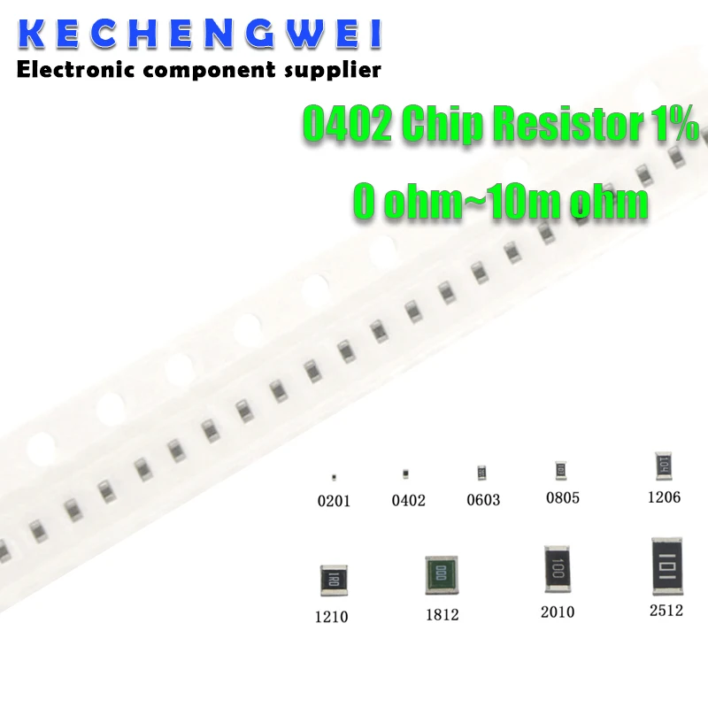 100 stücke 1% 0402 SMD Widerstand 0R ~ 10M 1/16W 0 1 10 100 150 220 330 ohm 1K 2,2 K 4,7 K 10K 100K 0R 1R 10R 100R 150R 220R 330R 1M 10M