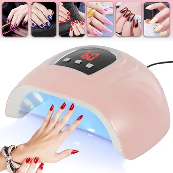 

54W 18LED Professional UV Nail Lamp LED Light Nail Dryer Gel Curing Machine 3 Timers UV Lamp For Curing UV Gel Nail Polish