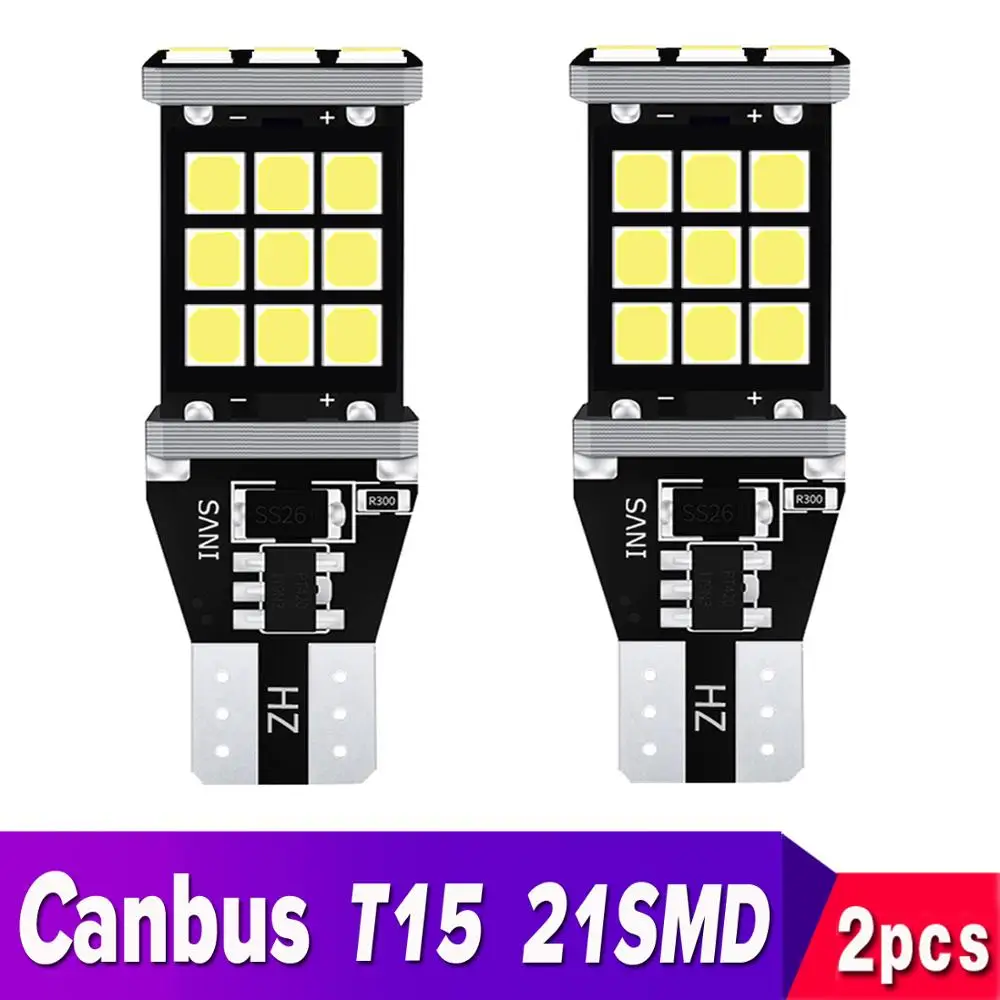 T15 W16W светодиодный 921 912 супер яркий 21SMD 2835 Светодиодный Canbus без ошибок