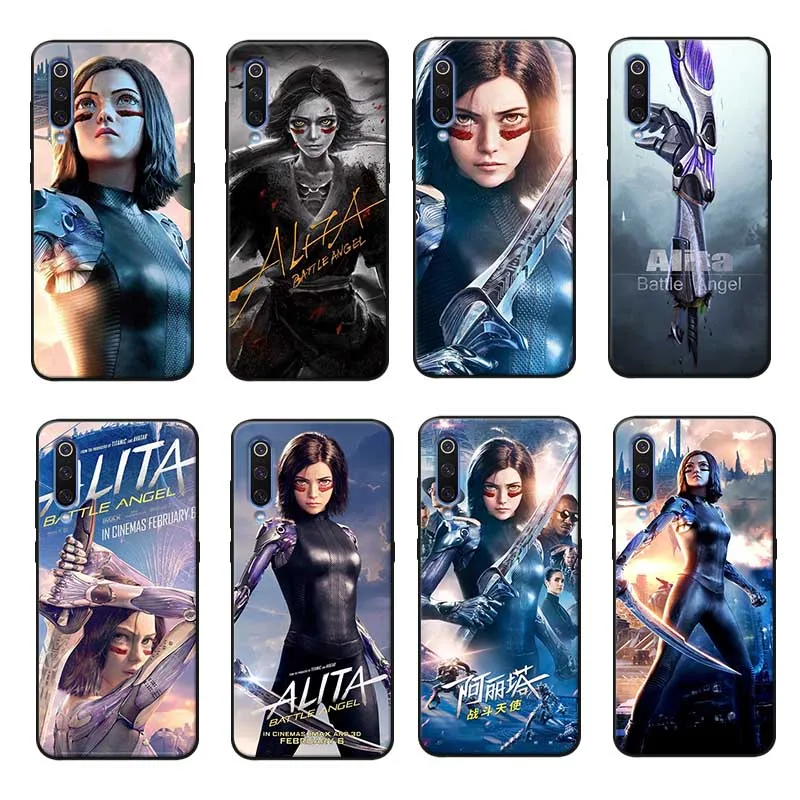 

For xiaomi mi 9 9t se mi 8 pocophone f1 mix 3 Clear Soft Silicone Phone Case Alita movie