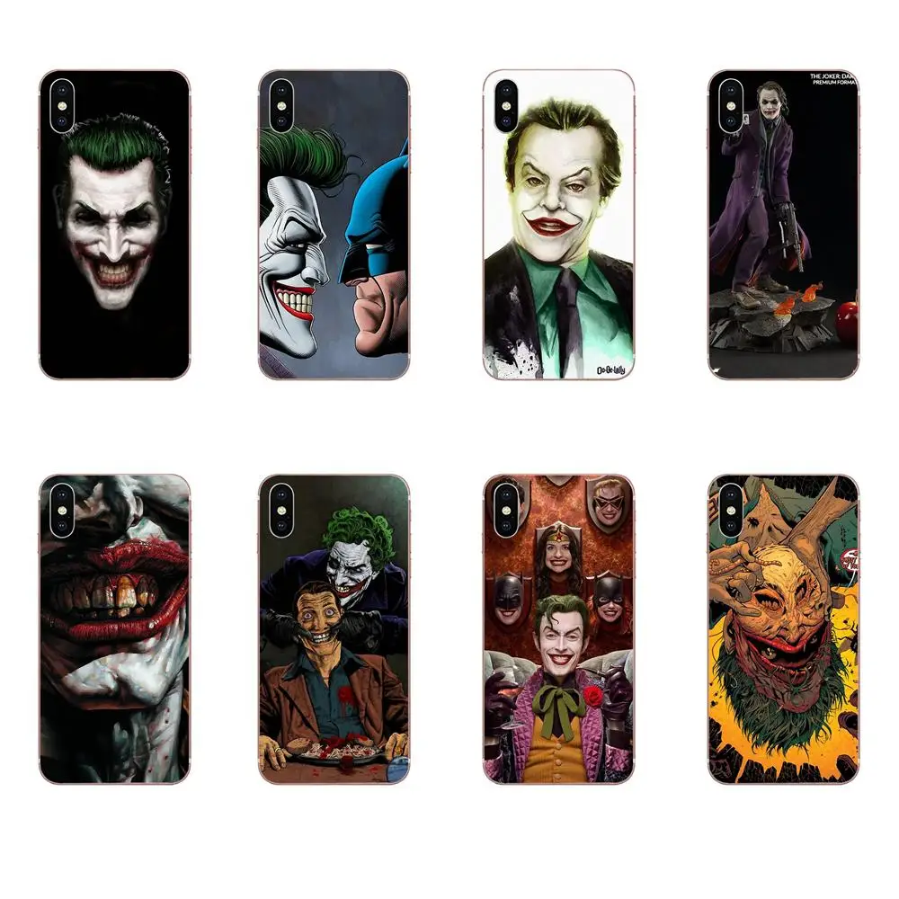 Мягкий ТПУ телефон Joker Smile Face для Sony Xperia Z Z1 Z2 Z3 Z4 Z5 compact Mini M2 M4 M5 T3 E3 E5 XA XA1 XZ Premium |