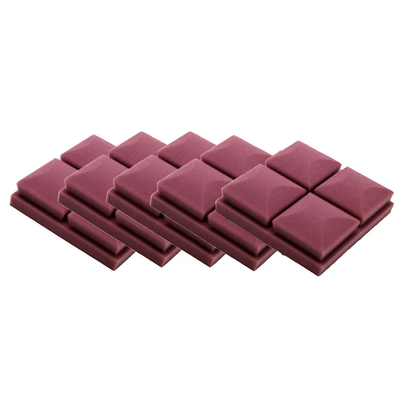 Purple 5 Pcs Sound Absorbing Studio Foam Sponge Noise Insulation Bar for KTV Music Room Sound Treatment Noise Absorption Tiles I88 - Цвет: Purple