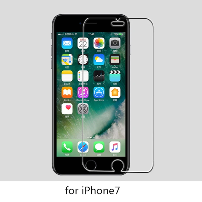 Защитное закаленное стекло для iPhone 6, 7, 5 s, se, 6, 6s, 8 Plus, XS Max, XR, стекло для iPhone 7, 8 X, Защитное стекло для экрана на iPhone 8, 7, 6s - Цвет: For iPhone 7