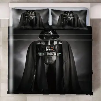 

Anime Star Wars Darth Vader Bedding Set Sheet Children Room Bed Sheet Pillow case Bedding Set