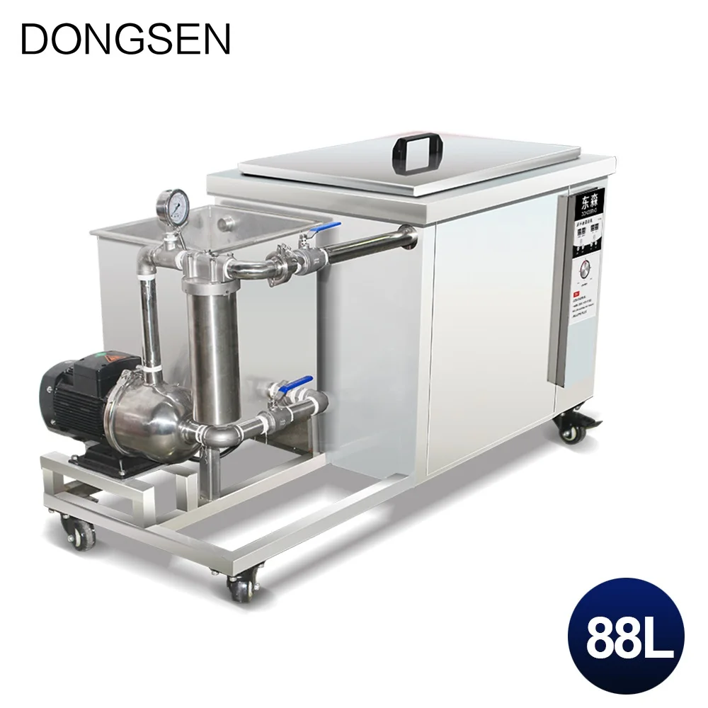 

Industrial Ultrasonic Cleaner 88L Filter System PCB Engine Block Mold Metal Hardware Transducer Ultrasound cleaning Machine