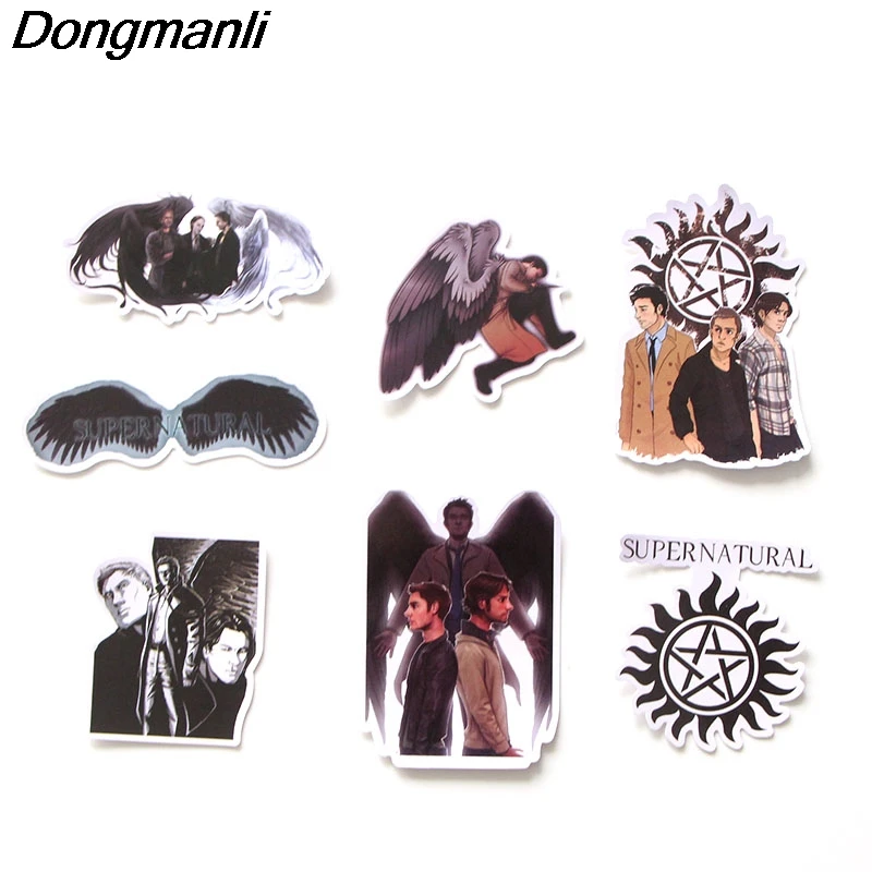L3541 Dongmanli 37 шт./компл. сверхъестественные DIY граффити скейтборд ноутбук значок мотоцикл багаж аксессуары