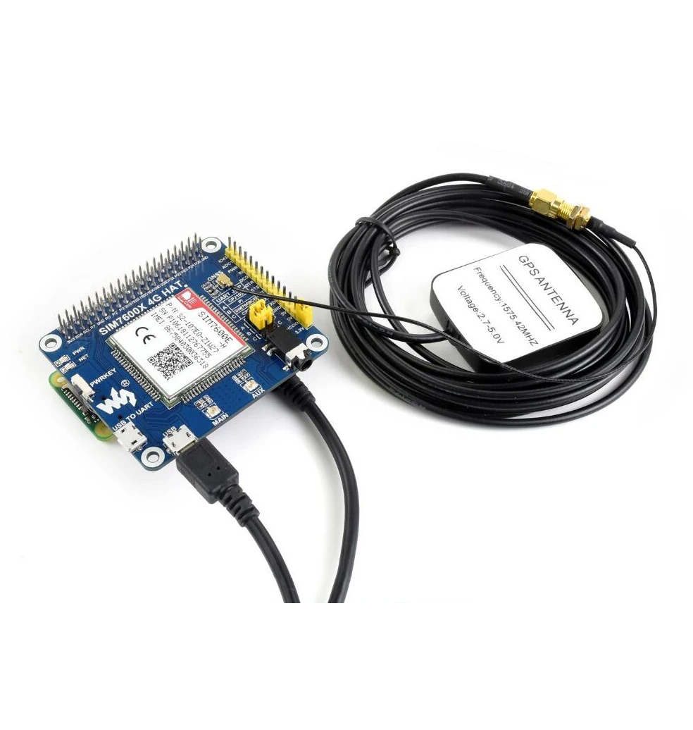 Aishare Waveshare 4G/3g/2G/GSM/GPRS/GNSS шляпа для Raspberry Pi на основе SIM7600E-H LTE CAT4 для Юго-Восточной Азии/Западной Азии/Европы/а