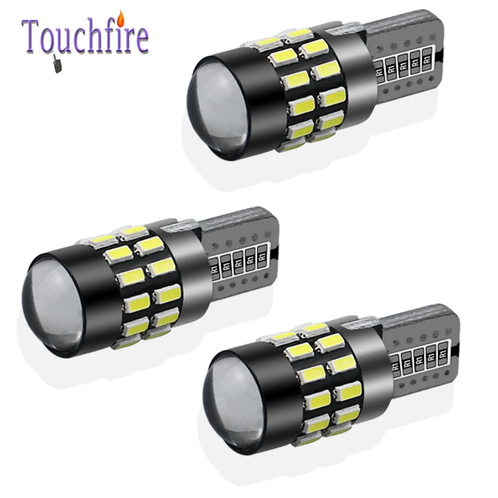 100 шт. T10 W5W 194 светодиодный светильник Canbus для автомобиля 3014 30SMD номерной знак для внутреннего чтения боковой габаритный купол парковочный светильник